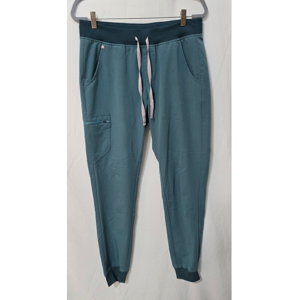 Figs Zamora jogger scrub pants women M/Tall green nursing workwear